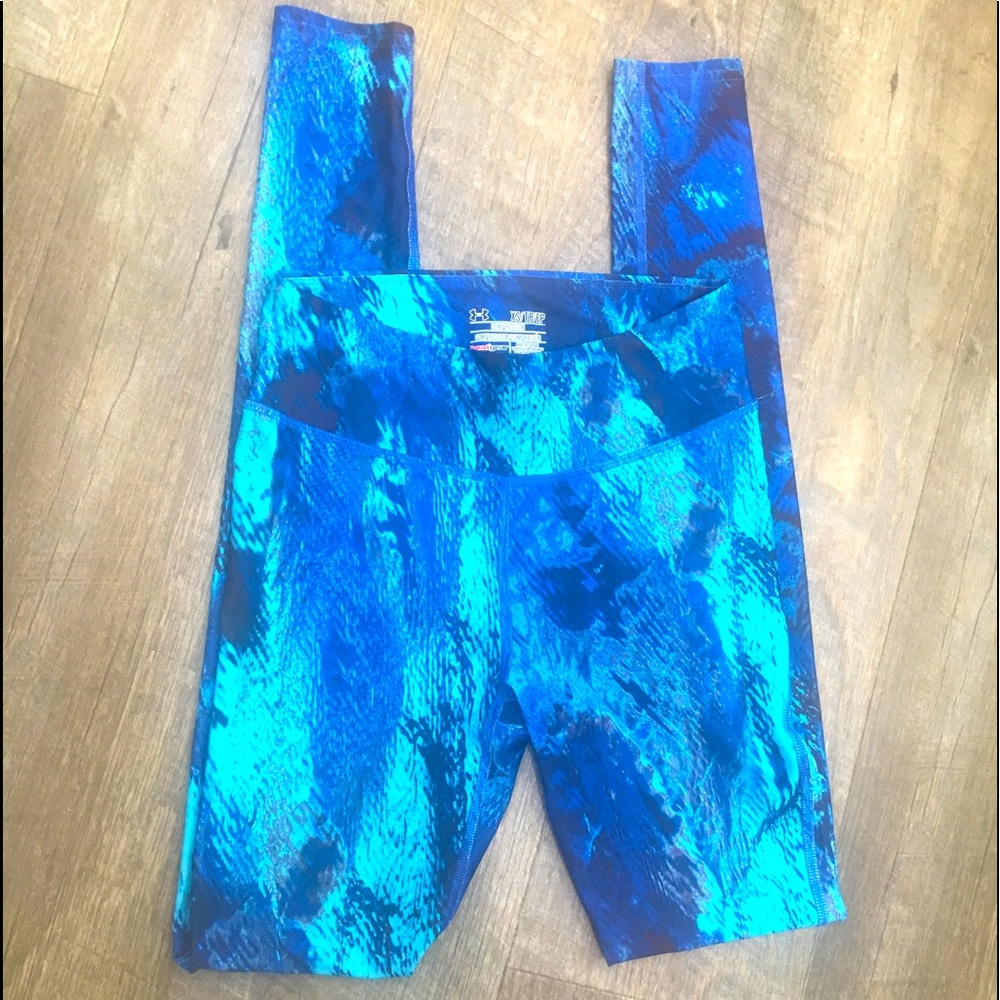 Under armor heat gear compression blue XS legging